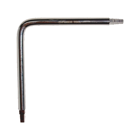 SUPERIOR TOOL CO SUPERIOR TOOL Faucet Seat Wrench, 6 x 6 in Head, Steel, Nickel 03860